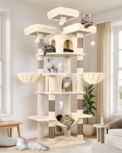 Globlazer Big XXL Cat Tower for Indoor Multiple Cats by Globlazer