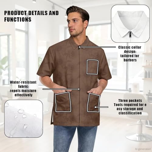 Men’s Pet Barber Jacket, Professional Design Water & Hair Proof - Image 6