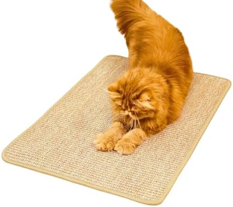 Cat Scratcher Mat, Jute Border, Sofa & Floor Protector, 23.6x15.7in by Unknown