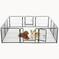 NEWBULIG Dog Playpen Indoor 12 Panels 24 Inch, Metal Outdoor Dog Fence Pen by NEWBULIG