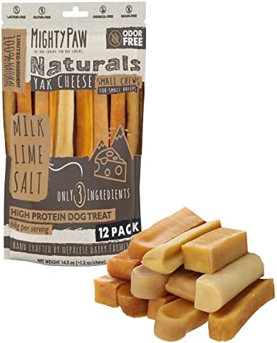 Mighty Paw Yak Cheese Chews for Small Dogs, 12 Pack by MightyPaw