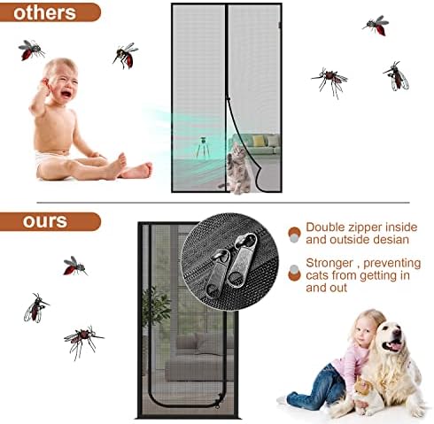 Dixutzi Pet Screen Door Thickened Cat Resistant Mesh Screen Door - Image 4