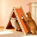 Felt Cat Scratcher for Indoor Cats, Foldable Triangle by NxwjoyPet