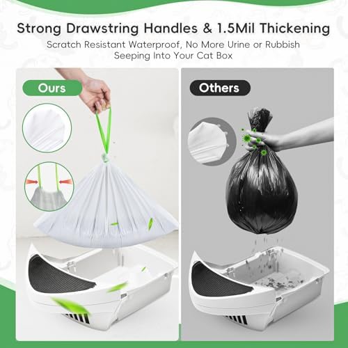 120 Count Cat Litter Bags for Litter Box Robot 4/3/5, Pre-Separated Thick - Image 2