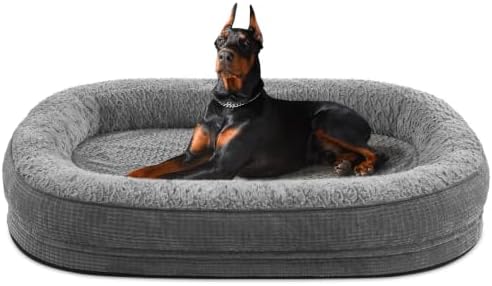 JOEJOY Orthopedic Dog Bed for Extra Large Dogs, XXL Egg-Crate Memory Foam Pet by JOEJOY