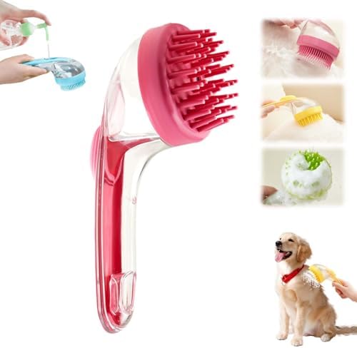 Pet Bath Brush, 2025 New 2 in 1 Dog Bath Brush by Yilia