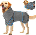 SlowTon Dog Bathrobe Drying Coat – Super Absorbent Fast Drying by SlowTon