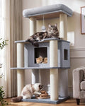 Maine Coon Cat Tree for Large Indoor Cats, Cat Tower, Stable Base by Purrlato