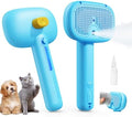 ROJECO 3-in-1 Pet Steam Brush, Spray Hair Removal Detangling Comb by ROJECO