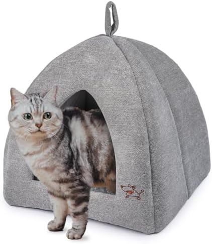 Best Pet Supplies Cat Bed for Indoor Cat, Domed Tent House - Image 7