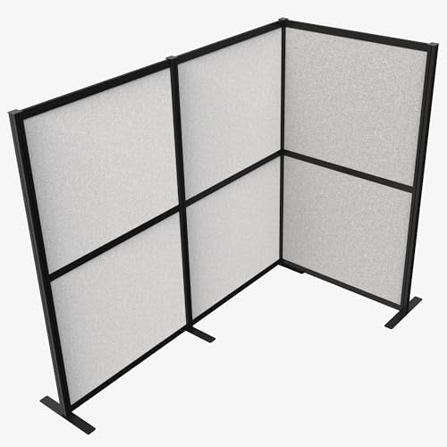 VIVO Light Gray 66 inch High Corner Privacy Panel, PP-MWS63B-L by VIVO