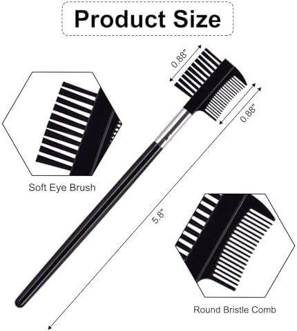 6 Pack Flea Comb for Cats Dogs, Stainless Steel Dog Cat Grooming Combs - Image 3