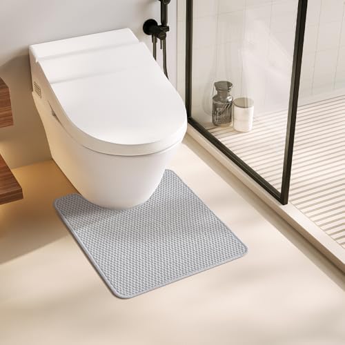 TYUU Toilet Rug, Thin Toilet Rugs U Shaped Washable Non Slip Absorbent Quick by TYUU