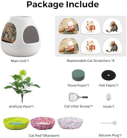 Eggloa6 Plant Litter Box, Hidden Cat Litter Box - Image 6