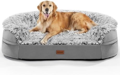 iweepet Fluffy Calming Orthopedic Dog Beds by iweepet