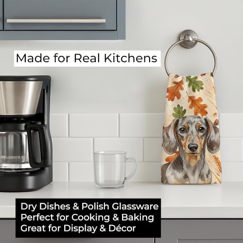 Caroline's Treasures Dachshund Dogs Kitchen Towel 15x25 in - Image 3