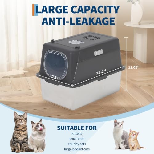 55L Stainless Steel Cat Litter Box - Image 2