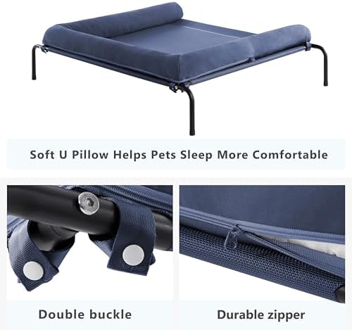 Cooling Elevated Dog Bed for Large Dogs, Indoor & Outdoor Raised Dog Bed - Image 4