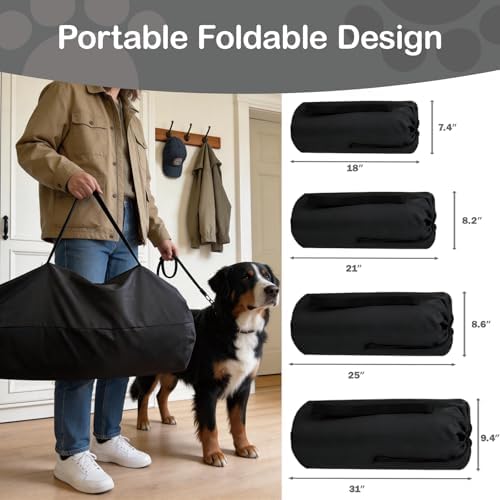 Collapsible Soft Dog Crate 36 Inch, Portable Travel Pet Crate - Image 3