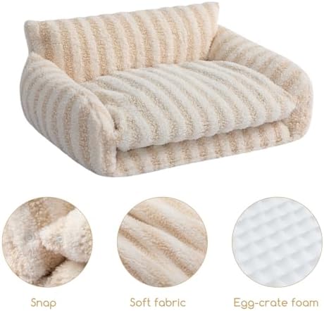 Hollypet Cat Bed Small Dog Orthopedic Couch Beds - Image 5