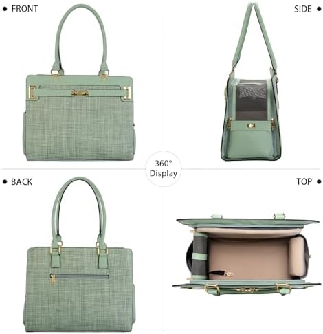 2-in-1 Stylish Dog Purse Carrier Soft-Sided Carriers Travel Tote Bag - Image 4