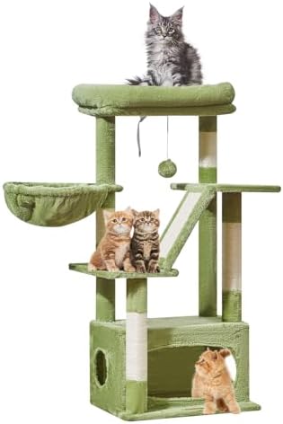 Taoqimiao Cat Tree, 38.5In Cat Tower by Taoqimiao