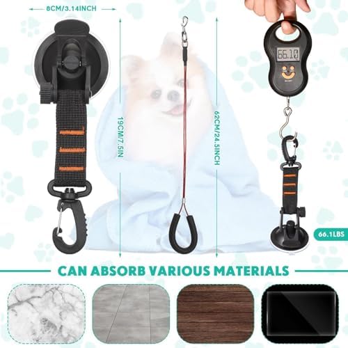 Dog Bath Tether Abs, Foam Cotton, Stainless Steel, Adjustable Buckle - Image 4