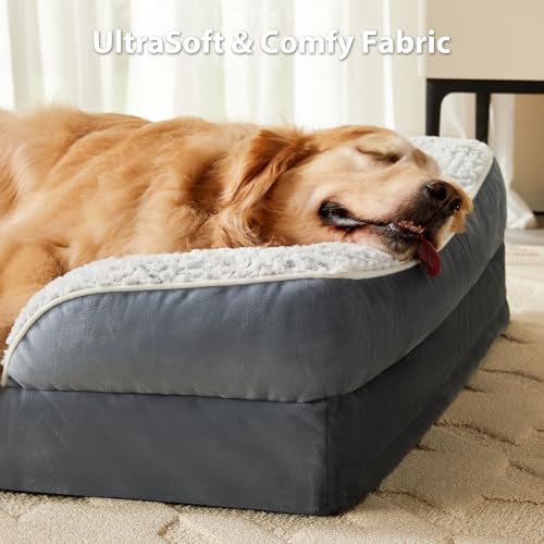 LEXTRO Washable Orthopedic Dog Bed, Waterproof Couch - Image 3