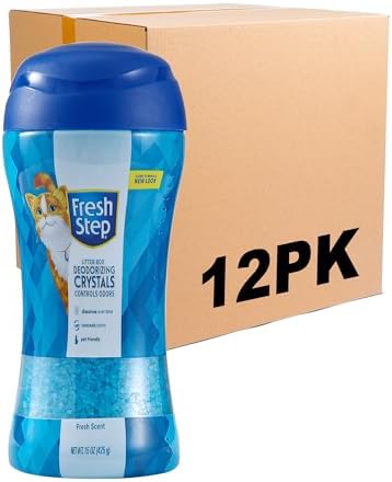 Fresh Step Cat Litter Crystals Deodorizer, Fresh Scent, 15 Oz by FreshStep