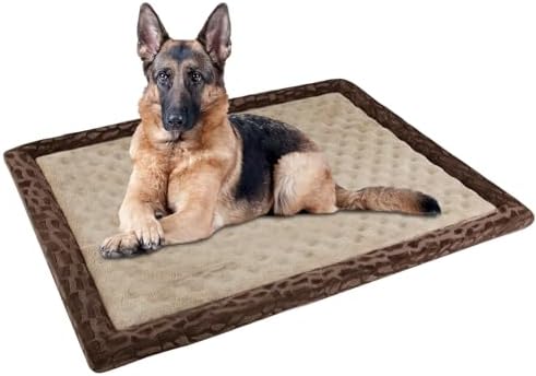 42x28 Dog Crate Bed XL Large Memory Foam Kennel Pad by PAGGEDHOME