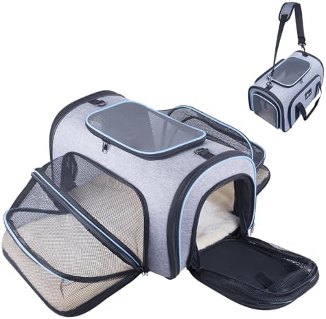 Siivton Pet Carrier Airline Approved, 4 Sides Expandable Cat Carrier Bag - Image 6