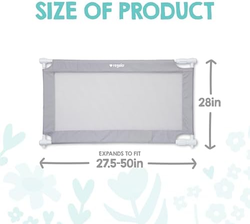 Regalo Safety 27.5"-50" Extra Wide Mesh Baby Gate, Doorways & Dooways - Image 2