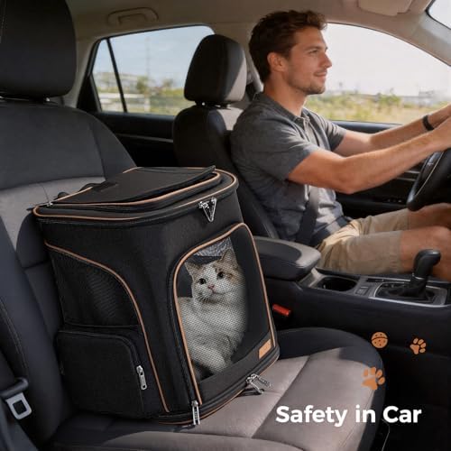 Lekereise Pet Carrier Backpack Expandable Cat Backpack Carrier - Image 2