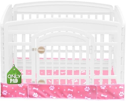 Dog Playpen Bottom Pad Fits for 36 Inch 4 Panels Exercise Pet Playpen, Dog by THINMUHAND
