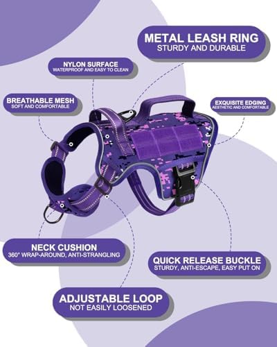 Dog Harness, Tactical No Pull for Small Sized Dog - Image 6