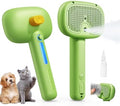 ROJECO 3-in-1 Pet Steam Brush, Spray Hair Removal Detangling Comb by ROJECO