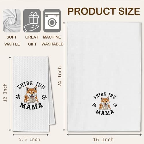 Shiba Inu Kitchen Towels, Dog Mama Shiba Inu Gifts - Image 6