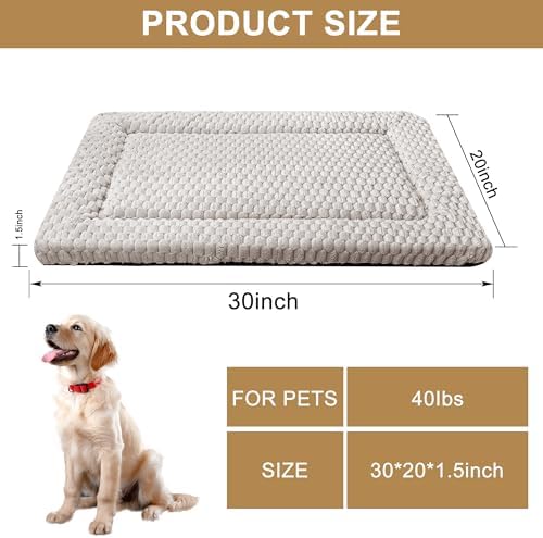 Dog Bed Mat, Reversible & Ultra Soft Kennel Pad-Machine Washable Pet Bed - Image 2