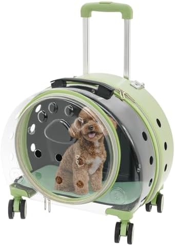 Rolling Pet Carrier, Cat Carrier by Unknown