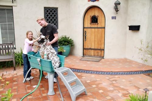 Booster Bath Elevated Pet Bathing Large Lilac Steps Combo - Image 4