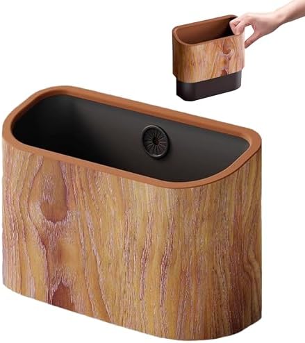 Cat Litter Scoop Holder – Wood-Grain Dual-Open Scoop Caddy by Ayipaqen