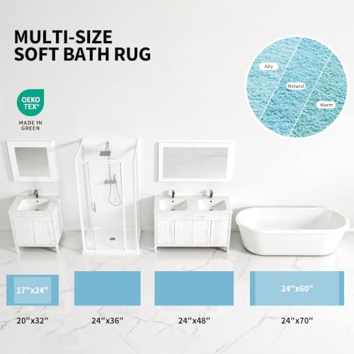 ILANGO Bathroom Rugs 24" × 17", Extra Soft Absorbent Microfiber Bath Rugs - Image 4