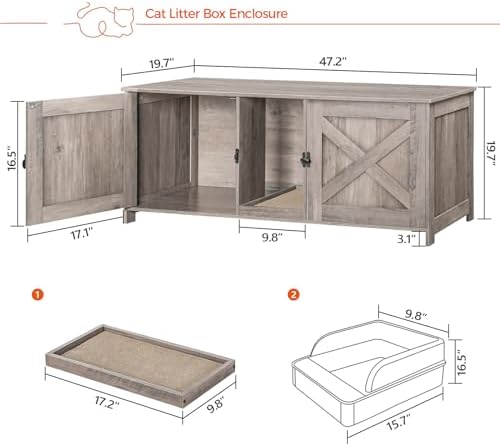MAHANCRIS Cat Litter Box Enclosure - Image 4