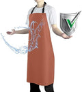 Waterproof Apron with Comfortable Adjustable Bib Rubber Vinyl Dishwasher Heavy by Vammcht