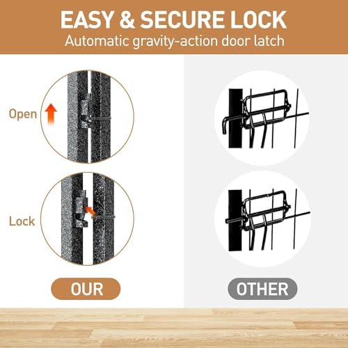Metal Dog Playpen 32in H 32 Panels Heavy Duty Dog Fence - Image 6