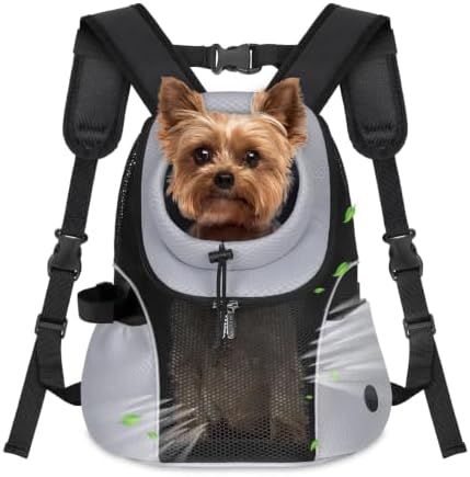 WOYYHO Pet Dog Carrier Backpack, Ventilated Mesh Small Dog Front Backpack by WOYYHO