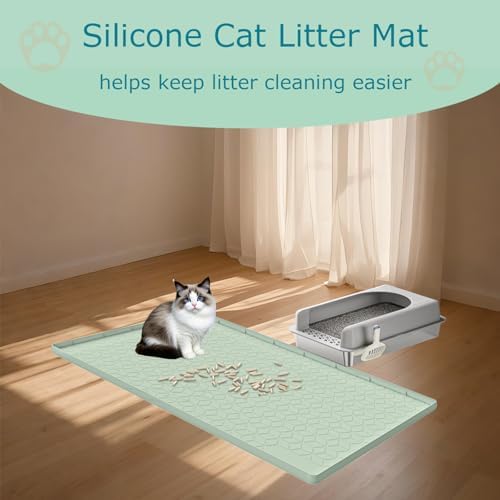 Cat Litter Mat, Silicone Large Cat Litter Trapping Mat - Image 6