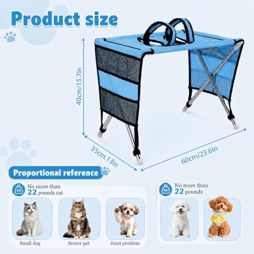 Foldable Grooming Hammock for Small Dogs & Cats, Pet Grooming Table - Image 2
