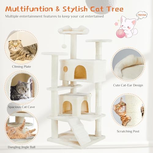 Sweetcrispy 54-inch Cat Tree Tower - Image 4