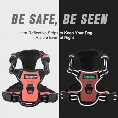 BARKBAY Dog Harness No Pull for Large Dogs Front Back Clips, Dog Vest - Image 5